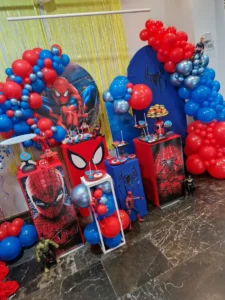 στολισμός πάρτυ με θέμα spiderman