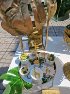 στολισμός βάπτισης για αγόρι με θεμα ζωάκια της ζούγκλας