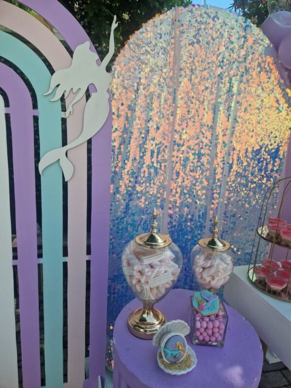 στολισμός βάπτισης με θέμα γοργόνα