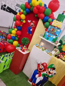 στολισμός γενεθλίων supermario