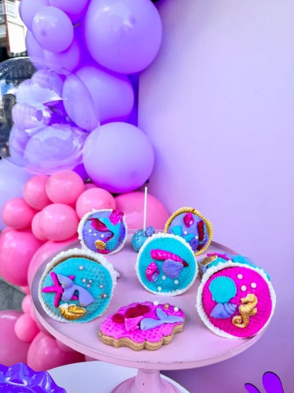 στολισμός βάπτισης με θέμα γοργόνα