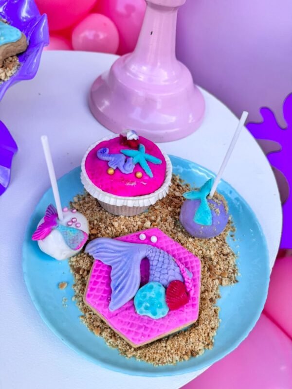 στολισμός βάπτισης με θέμα γοργόνα