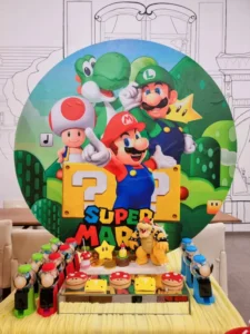 στολισμός γενεθλίων supermario