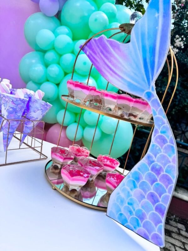 στολισμός βάπτισης με θέμα γοργόνα