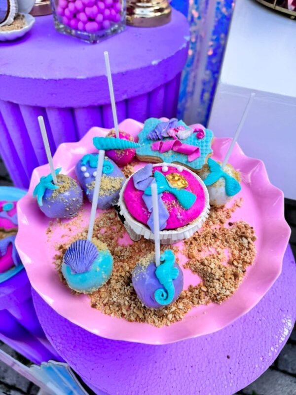 στολισμός βάπτισης με θέμα γοργόνα