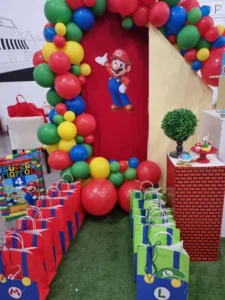 στολισμός γενεθλίων supermario