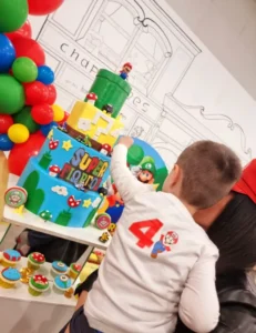 στολισμός γενεθλίων supermario