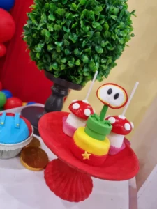 στολισμός γενεθλίων supermario