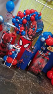 στολισμός πάρτυ με θέμα spiderman