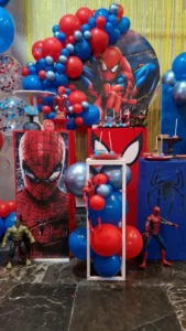 στολισμός πάρτυ με θέμα spiderman