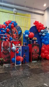 στολισμός πάρτυ με θέμα spiderman