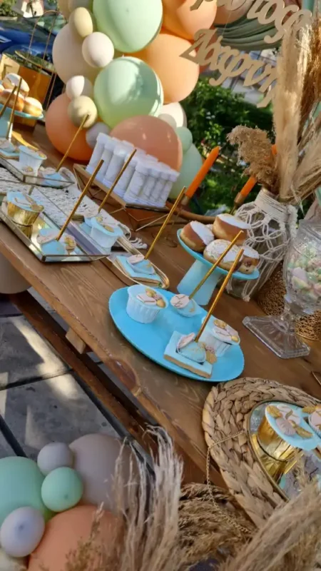 στολισμός βάπτισης Χριστόφορος & Δάφνη