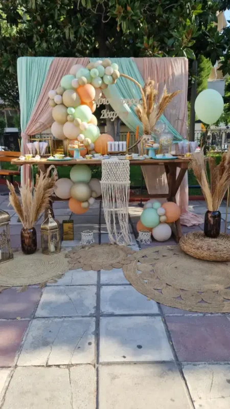 στολισμός βάπτισης Χριστόφορος & Δάφνη