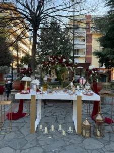 στολισμός γάμου μπορντό