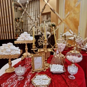 στολισμός γάμου μπορντό