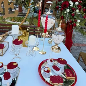 στολισμός γάμου μπορντό