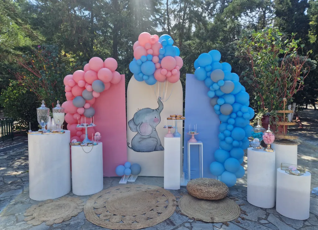 Στολισμός βάπτισης ελεφαντάκι