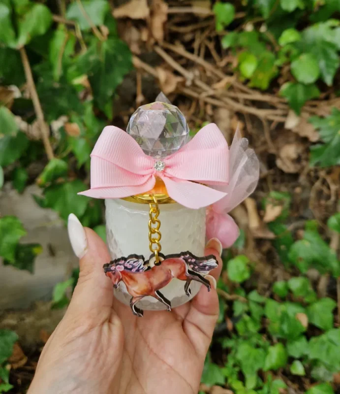 στολισμός βάπτισης με θέμα το άλογο