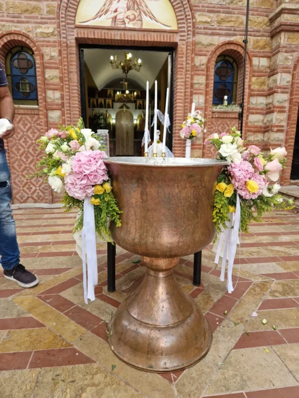 στολισμός βάπτισης με θέμα το άλογο