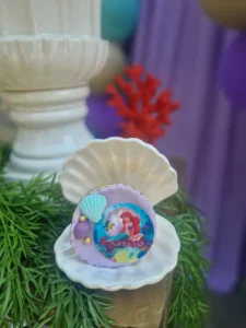 στολισμός βάπτισης με θέμα την ariel γοργόνα