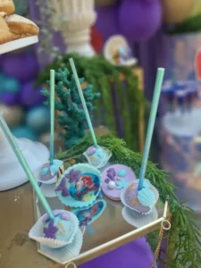 στολισμός βάπτισης με θέμα την ariel γοργόνα