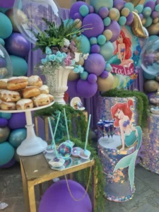 στολισμός βάπτισης με θέμα την ariel γοργόνα