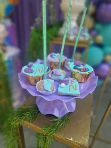 στολισμός βάπτισης με θέμα την ariel γοργόνα