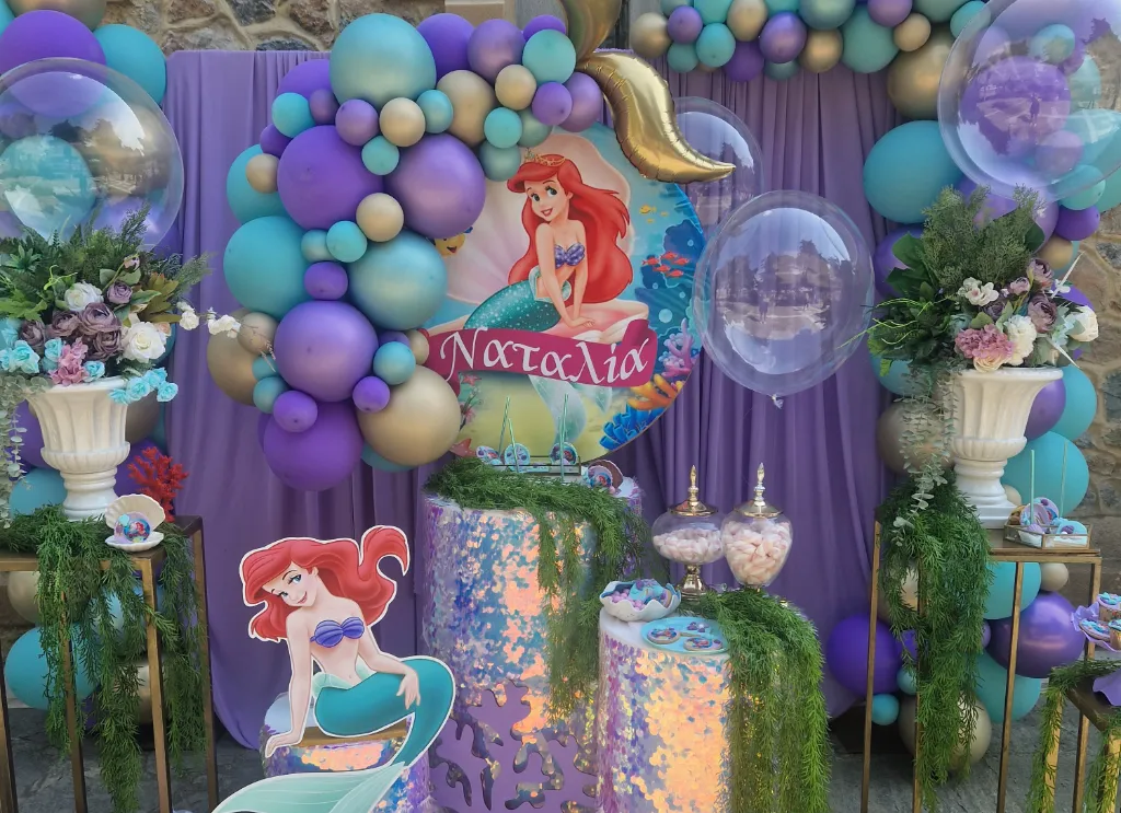 Στολισμός βάπτισης Ariel γοργόνα