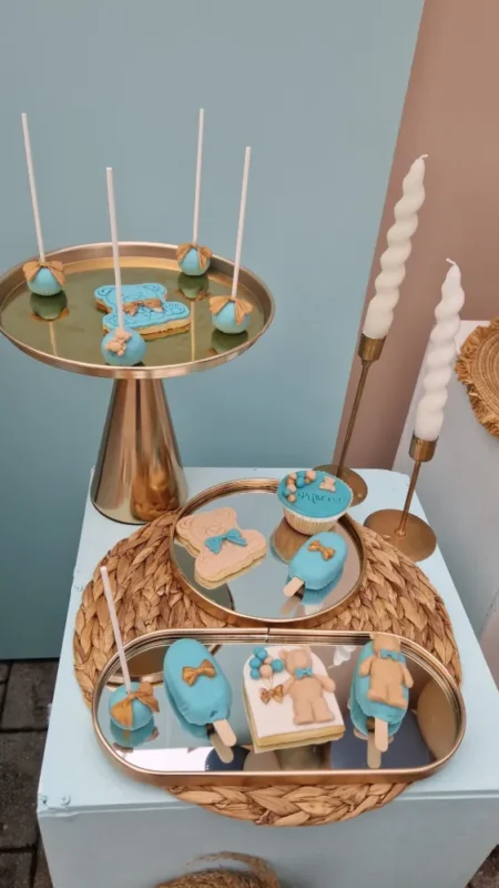 στολισμός βάπτισης αρκουδάκι μέντα