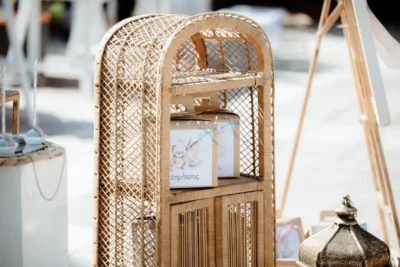 στολισμός βάπτισης αρκουδάκι αερόστατο