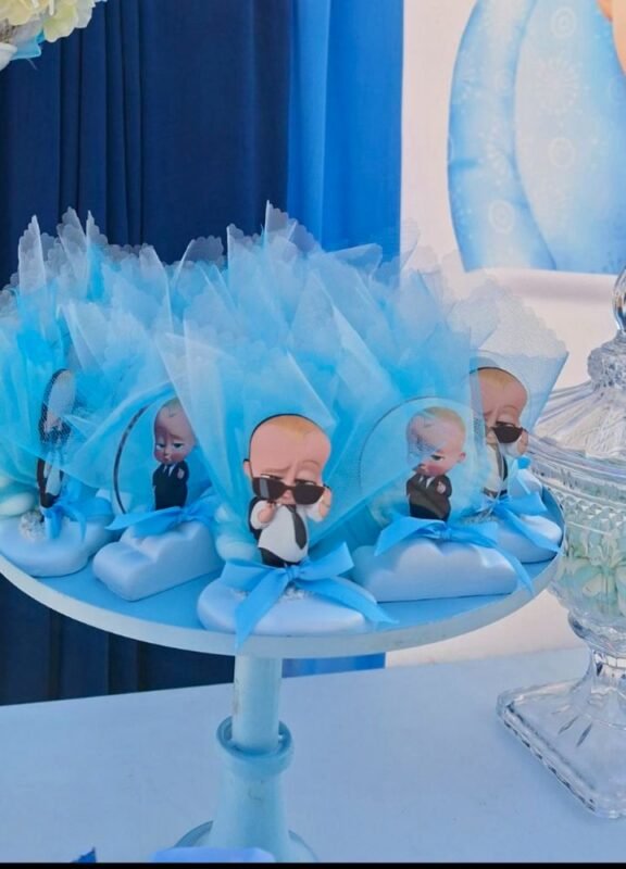στολισμός βάπτισης με θέμα baby boss