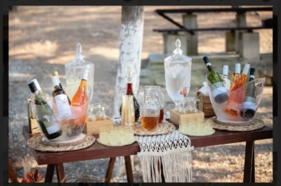 στολισμός βάπτισης boho