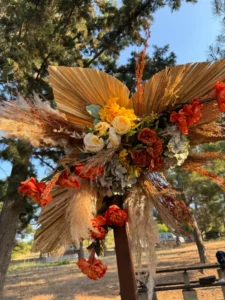 στολισμός βάπτισης boho