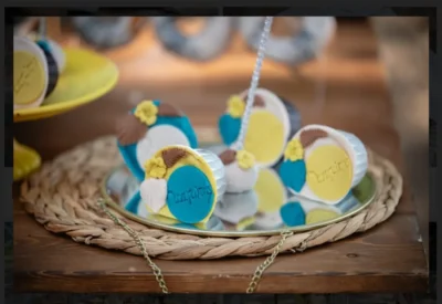 στολισμός βάπτισης boho