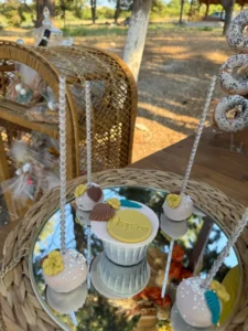 στολισμός βάπτισης boho