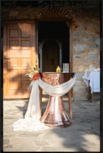 στολισμός βάπτισης boho