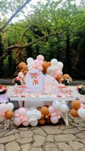 στολισμός βάπτισης με θέμα το ελαφάκι