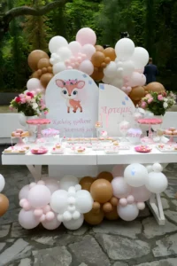 στολισμός βάπτισης ελαφάκι