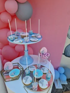 στολισμός βάπτισης για δίδυμα