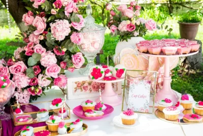 στολισμός βάφτισης με λουλούδια