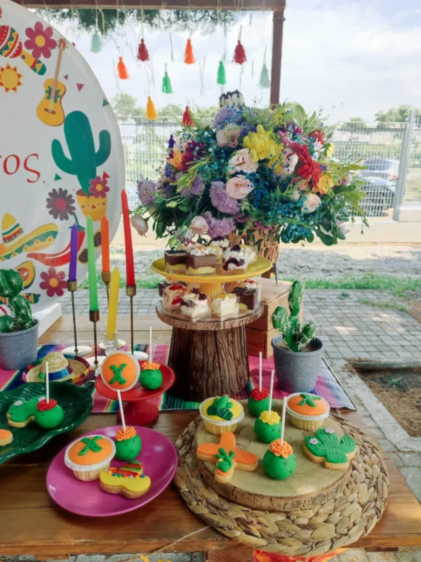 στολισμός βάπτισης για αγόρι με θέμα το Μεξικό