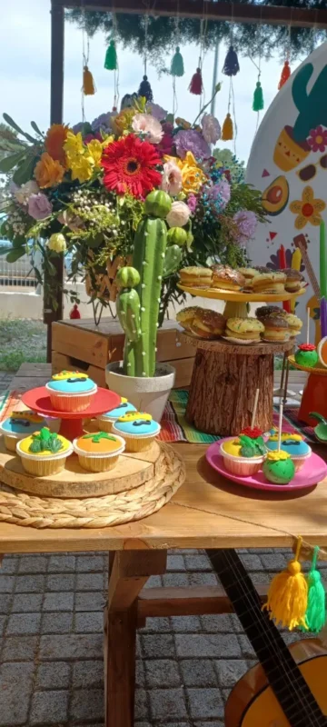 στολισμός βάπτισης για αγόρι με θέμα το Μεξικό