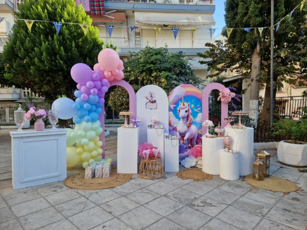 στολισμος βαπτισης μονόκερος