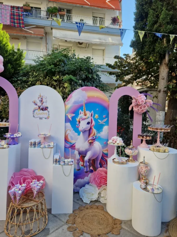 στολισμος βαπτισης μονόκερος