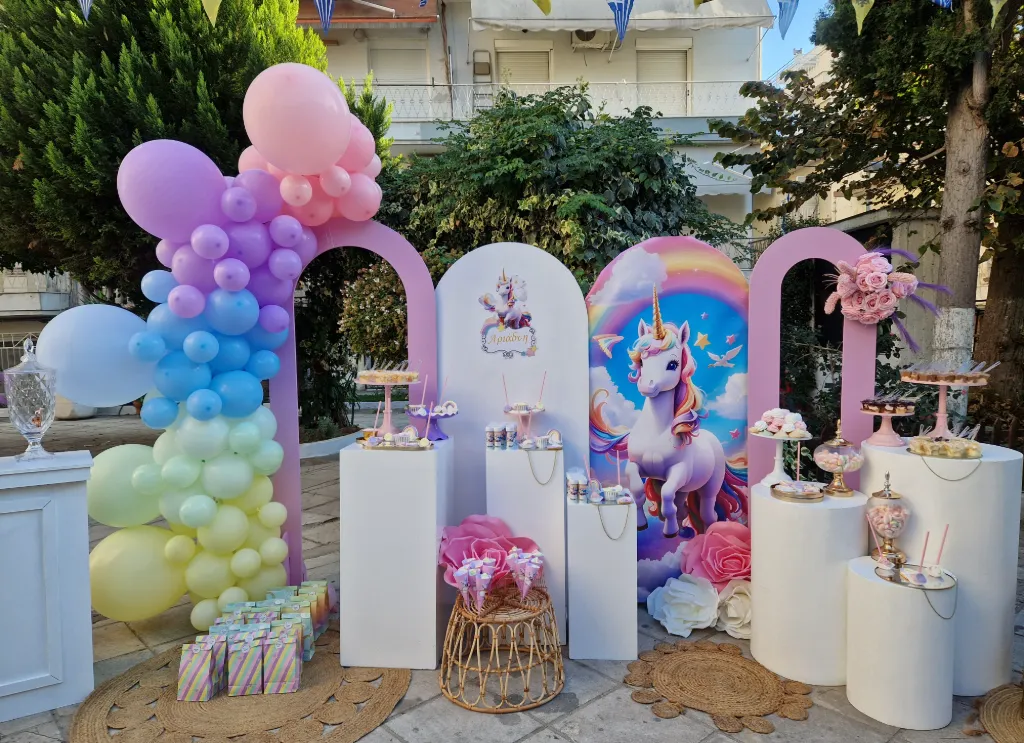 Στολισμός βάπτισης μονόκερος