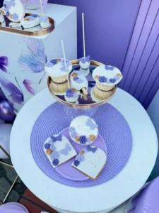 στολισμός βάφτισης με θέμα την πεταλούδα