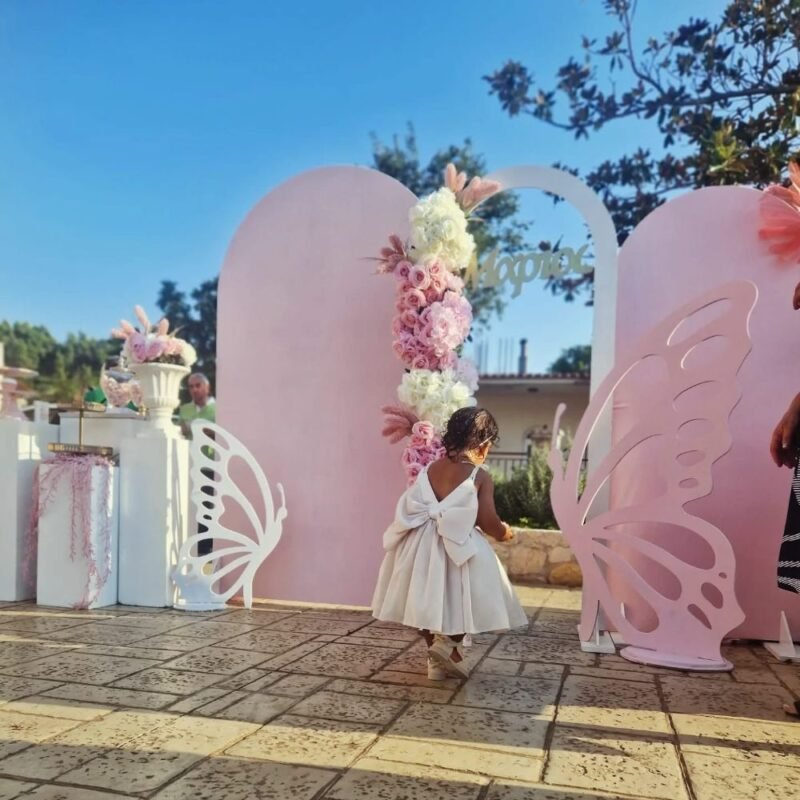 στολισμός βάπτισης πεταλούδα 3