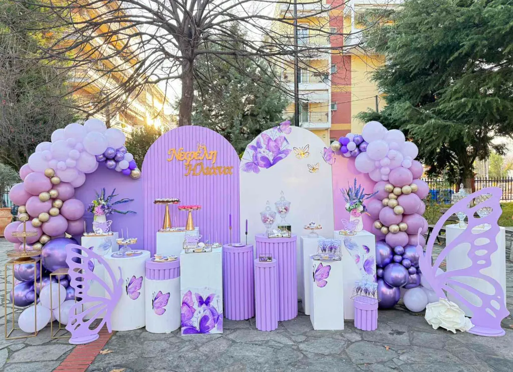 Στολισμός βάπτισης πεταλούδα 1