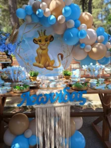στολισμός βάπτισης με θεμα τον σίμπα