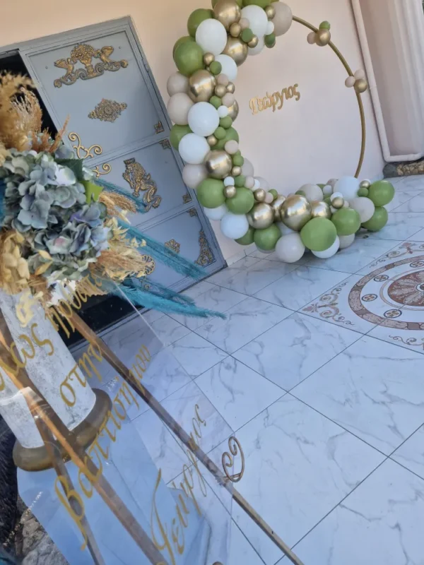 στολισμός βάπτισης για αγόρι με θέμα την βέσπα